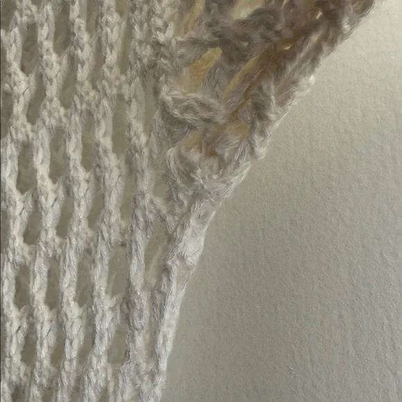 ViX Paula Hermanny Size Small Belle Crochet Knit Long Sleeve Cover-Up Women Swim - Picture 12 of 16